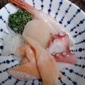 赤エビのお刺身(下処理)